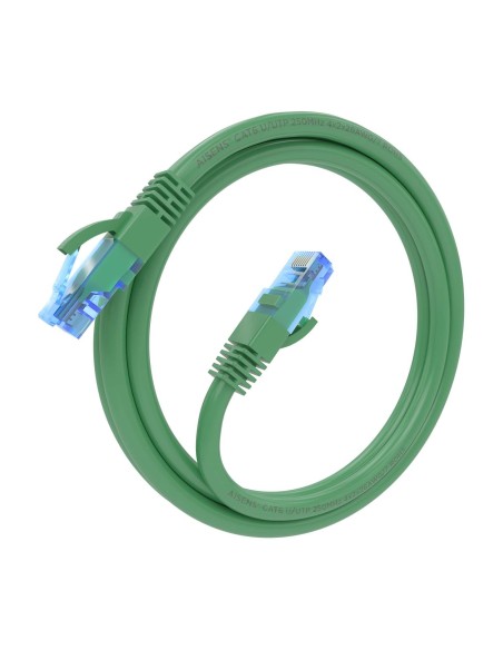 CABLE RED LATIGUILLO RJ45 CAT.6 UTP AWG26 CCA VERDE 1.0M AISENS A135-0809