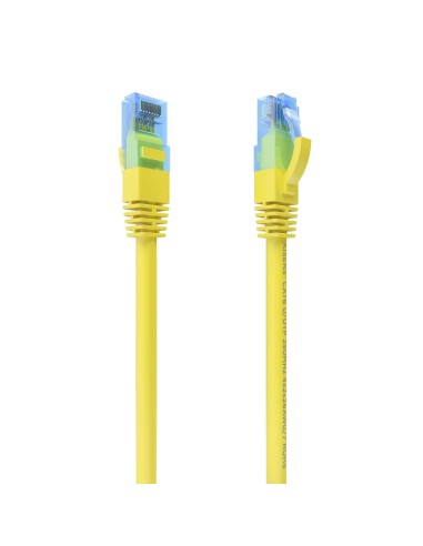 CABLE RED LATIGUILLO RJ45 CAT.6 UTP AWG26 CCA AMARILLO 30CM AISENS A135-0830