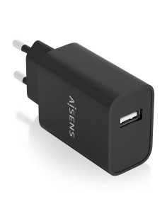 CARGADOR AISENS USB 10W ALTA EFICIENCIA 5V 2A NEGRO