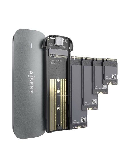 CAJA EXTERNA M.2 NGFF ASM2-006GRY SATA A USB3.1 GEN1 GRIS AISENS ASM2-006GRY