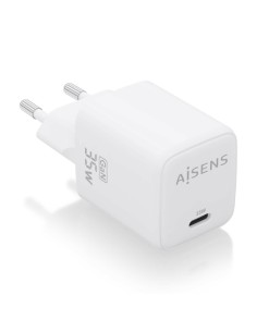 CARGADOR GAN 35W 1XUSB-C PD3.0 QC4.0 BLANCO AISENS ASCH-35W1P016-W