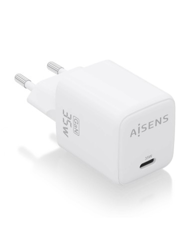 CARGADOR GAN 35W 1XUSB-C PD3.0 QC4.0 BLANCO AISENS ASCH-35W1P016-W