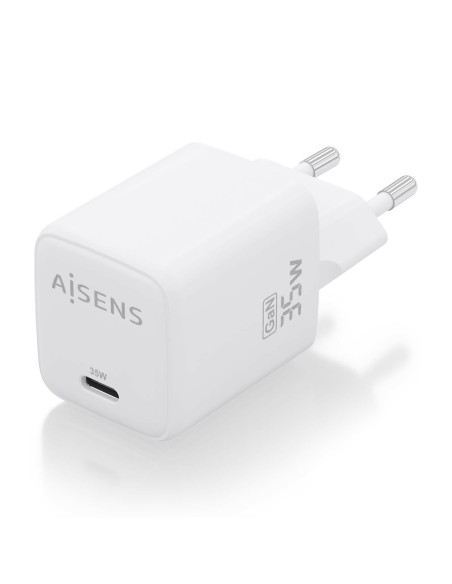 CARGADOR GAN 35W 1XUSB-C PD3.0 QC4.0 BLANCO AISENS ASCH-35W1P016-W