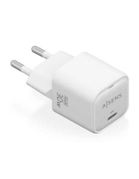 CARGADOR AISENS GAN 30W 1XUSB-C PD3.0 QC4.0 BLANCO
