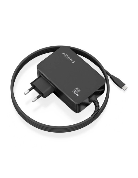 CARGADOR AISENS GAN 90W PD3.0 1XUSB-C 1.8M NEGRO