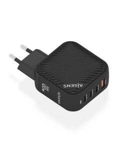 CARGADOR AISENS GAN 100W 3XUSB-C PD3.0 QC4.0 1XUSB-A QC3.0 NEGRO