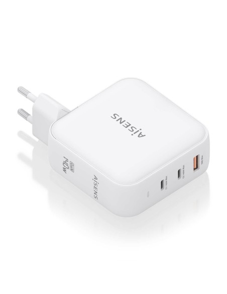 CARGADOR AISENS GAN 140W 2XUSB-C PD3.1 QC4.0 1XUSB-A QC3.0 BLANCO