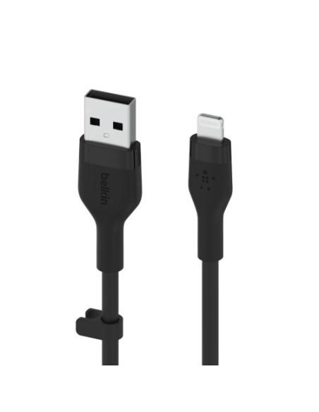 Belkin Cbl Silicqe USB-A LTG 2M noir Negro