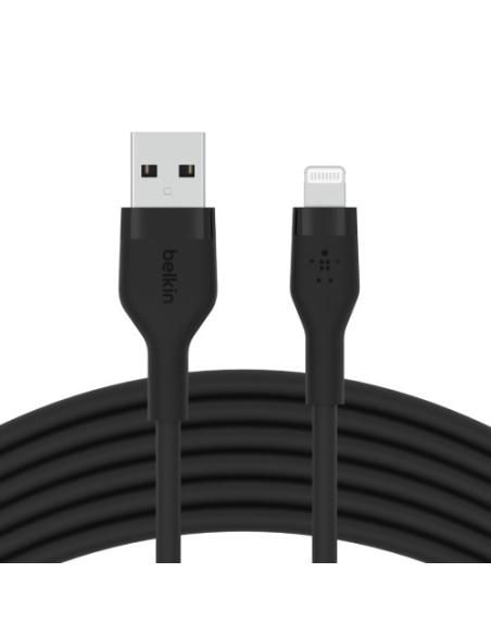 Belkin Cbl Silicqe USB-A LTG 2M noir Negro