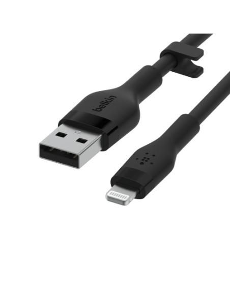 Belkin Cbl Silicqe USB-A LTG 2M noir Negro