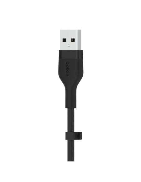 Belkin Cbl Silicqe USB-A LTG 2M noir Negro