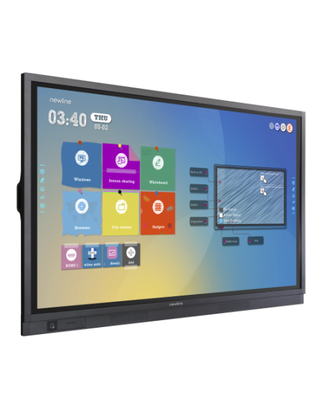 NEWLINE RS + TT-6519RS - MONITOR TACTIL 65", 20 PTOS., RECON. OBJS., RES. 4K, ANDROID 8.0, CAST (PROYEC. INALAM.), BROADC. (STRE