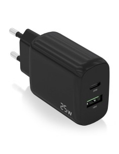 CARGADOR 25W 1XUSB-C PD3.0 1XUSB-A QC3.0 NEGRO AISENS A110-0759
