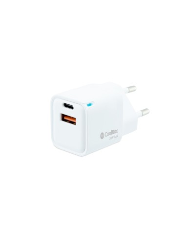 CARGADOR USB COOLBOX PARED USB-C USB-A 20W COO-CUP-20CA