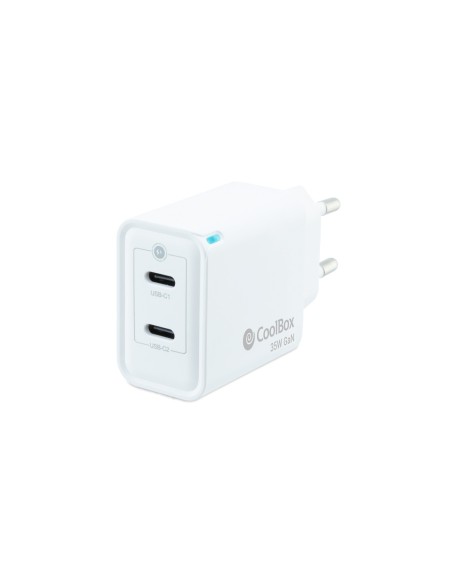 CARGADOR USB COOLBOX PARED  2USB-C  35W COO-CUP-35CC
