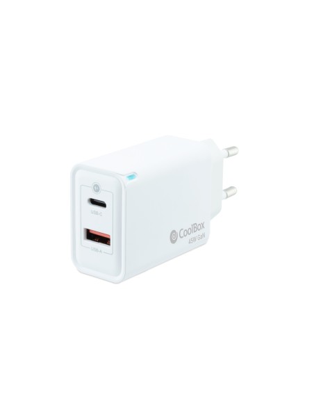 CARGADOR USB COOLBOX PARED USB-C USB-A 45W COO-CUP-45CA