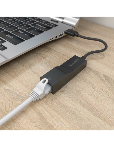 CONVERSOR USB 3.0 A ETHERNET GIGABIT NEGRO 15CM AISENS A106-0766