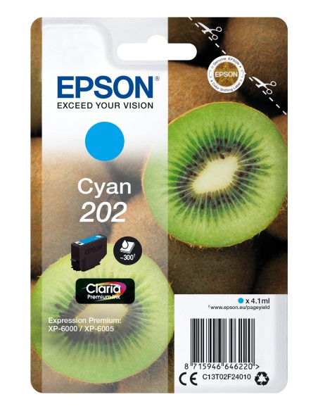 TINTA EPSON 202 ORI CIAN C13T02F24010