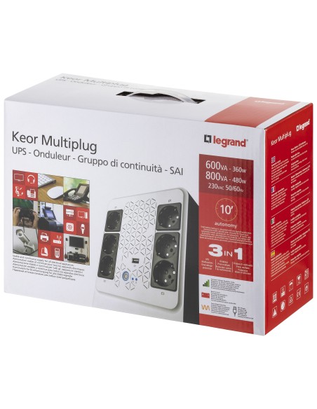 310082 - UPS-KEOR MULTIPLUG 800VA