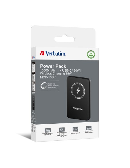 MAGNETIC WS POWERBANK 10000 BLACK
