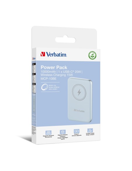 MAGNETIC WS POWERBANK 10000 BLUE