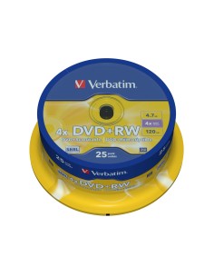 DVD RW 4.7 4X LATA 25 VERBATIM