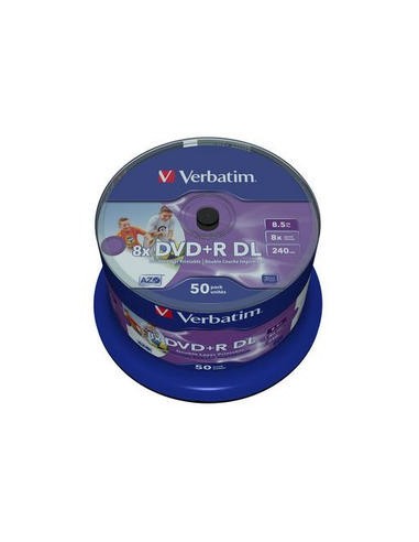 DVD+R DL 8.5GB 8X PACK50 WIDE PRINT