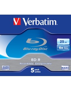BD-R SL 25GB 6X 5PACK JEWEL CASE