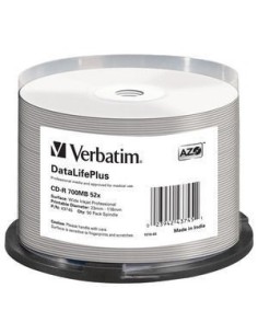 CD-R AZO 700MB 52X DL PRINT 50PACK
