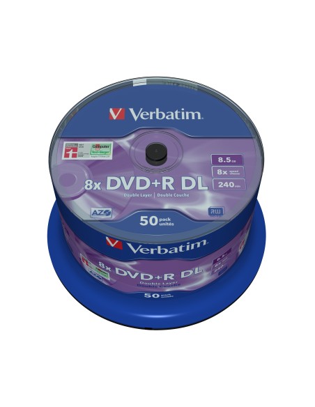 DVD+R DL MATT SILVER PACK50