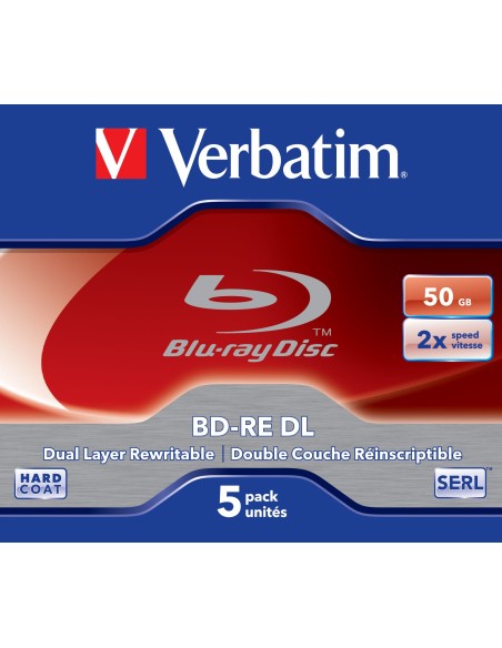 BD-RE 2X DOUBLE LAYER 50GB  PACK 5U