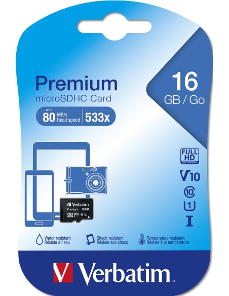 VERBATIM MICROSDHC C10 U1 16GB