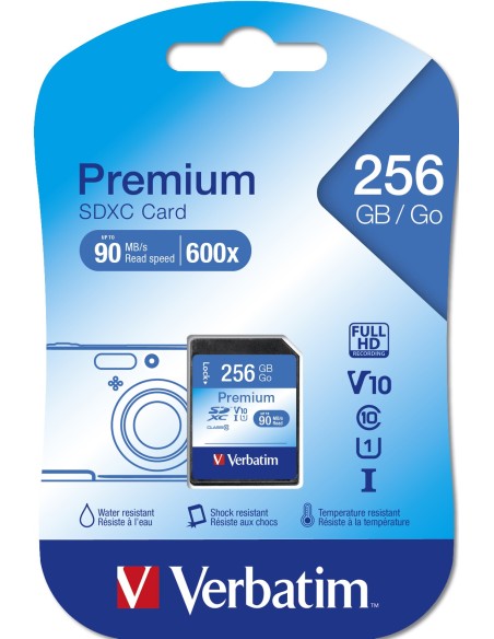 VERBATIM PREMIUM SDXC C10 U1 256GB