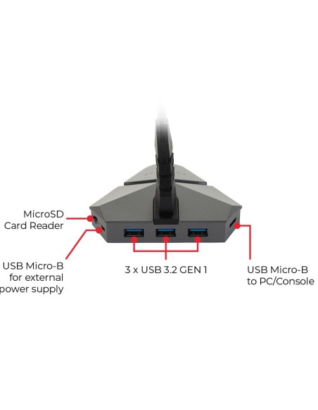 SUREFIRE GAMING MOUSE BUNGEE HUB