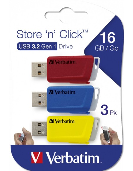 STORE N CLICK 3.2 PACK 3X32GB R B Y