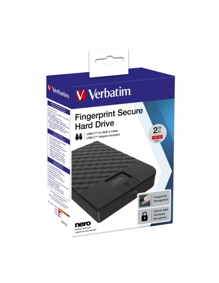 2TB HDD 2 5  USB 3.1 FINGERPRINT