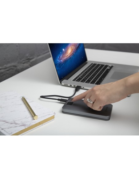 FINGERPRINT HDD USBA USB-C 1TB GREY