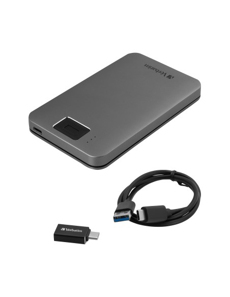 FINGERPRINT HDD USBA USB-C 1TB GREY