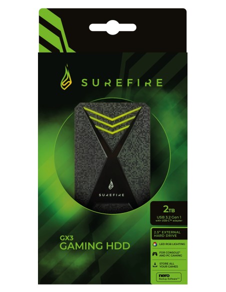 SUREFIRE BUNKER GAMING HDD 2.5  USB