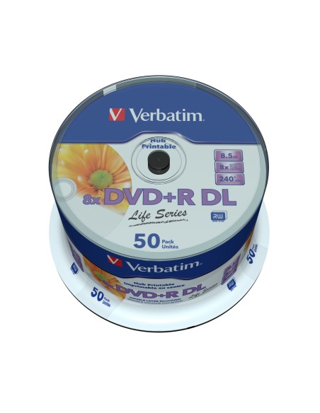 DVD+R DL 8.5GB 8X PACK50 HUB PRINT