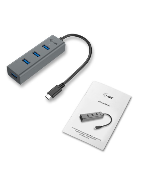 USB-C HUB CON 4 PUERTOS USB 3.0 CON