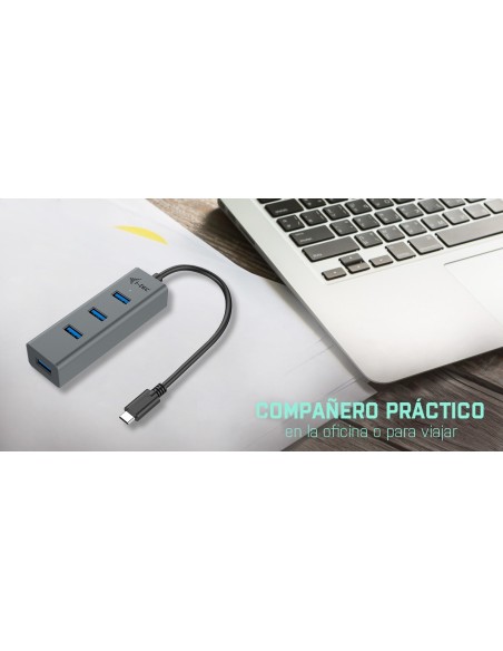 USB-C HUB CON 4 PUERTOS USB 3.0 CON