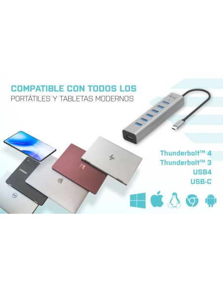 USB-C CHARGING METAL HUB 7 PORT