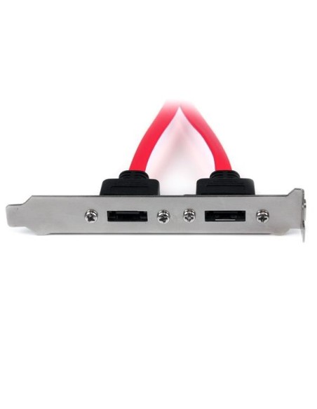 BRACKET DE 2 PUERTOS SATA A ESATA