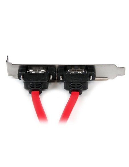 BRACKET DE 2 PUERTOS SATA A ESATA