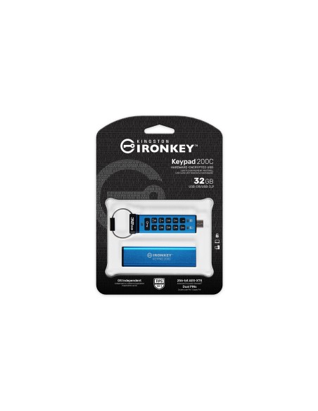 32GB USB-C IRONKEY KEYPAD 200C