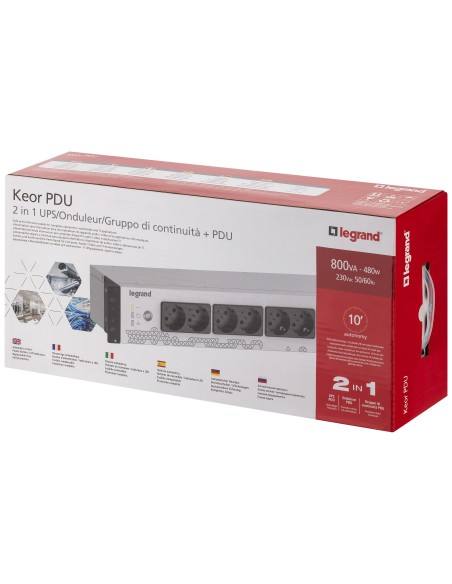 310332 - UPS-KEOR PDU 800VA 8 SCH
