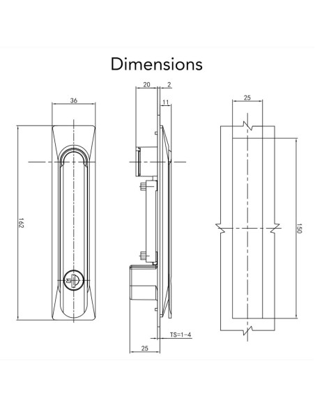 REPLACEMENT LOCK FOR SMARTRACK SERV