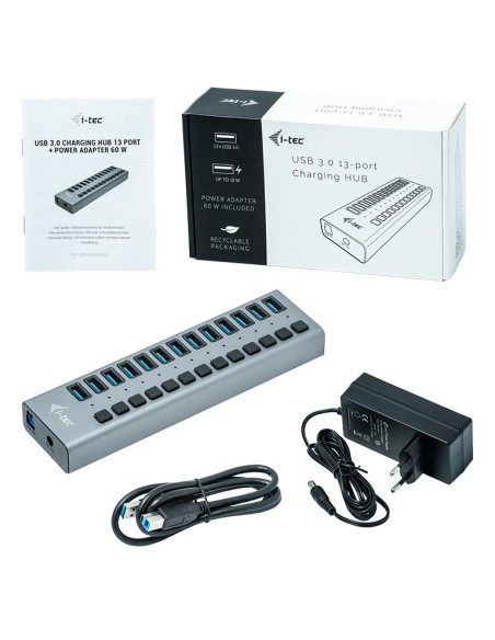 USB 3.0 HUB DE CARGA CON 13 PUERTOS