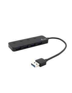 USB 3.0 METAL HUB 4 PORT WITH INDIV